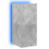 Ścienna szafka TV z LED, szarość betonu, 30,5x35x70 cm
