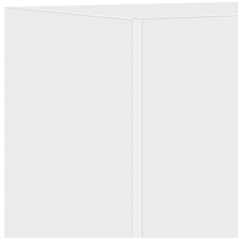 Ścienne szafki TV z LED, 2 szt., białe, 40,5x35x40 cm