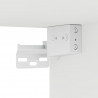 Ścienna szafka TV z LED, biała, 40,5x35x80 cm