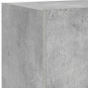 Ścienna szafka TV z LED, szarość betonu, 60x35x31 cm