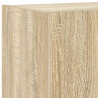 Ścienne szafki TV z LED, 2 szt., dąb sonoma, 80x35x31 cm