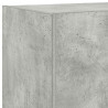 Ścienna szafka TV z LED, szarość betonu, 80x35x31 cm