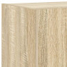 Ścienna szafka TV z LED, dąb sonoma, 100x35x31 cm