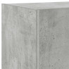 Ścienna szafka TV z LED, szarość betonu, 100x35x31 cm