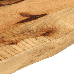 Blat stołu, 90x30x3,8cm, naturalna krawędź, surowe drewno mango