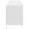 Ścienne szafki TV z LED, 2 szt., białe, 60x35x41 cm