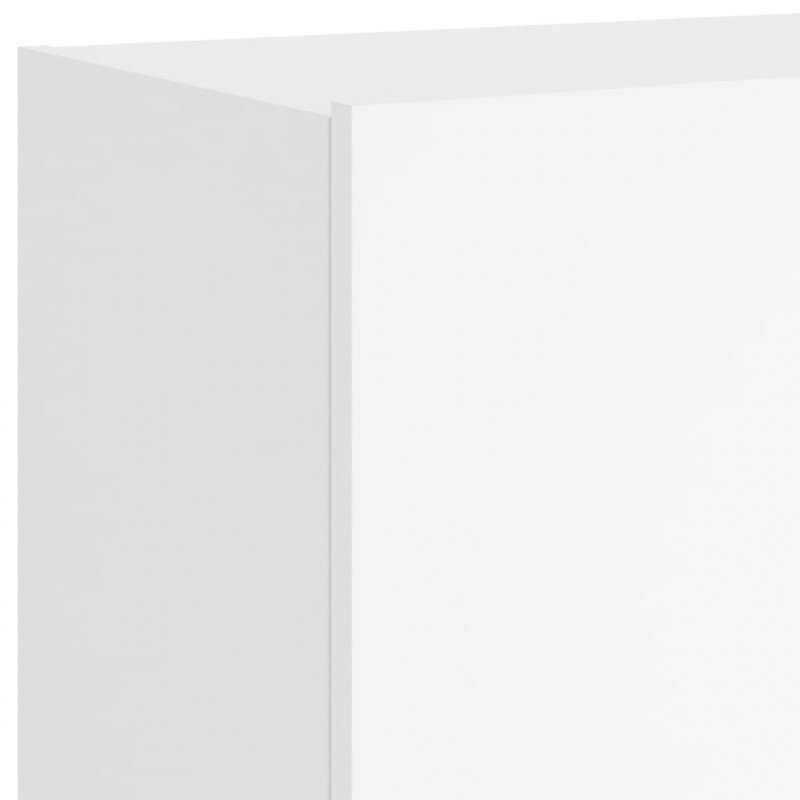 Ścienne szafki TV z LED, 2 szt., białe, 60x35x41 cm