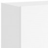 Ścienne szafki TV z LED, 2 szt., białe, 60x35x41 cm