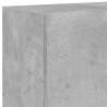 Ścienne szafki TV z LED, 2 szt., szarość betonu, 60x35x41 cm