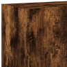 Ścienna szafka TV z LED, przydymiony dąb, 60x35x41 cm