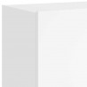 Ścienna szafka TV z LED, biała, 100x35x41 cm