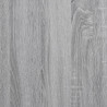 Zagłówek z półkami i LED, szary dąb sonoma, 180x17x102 cm