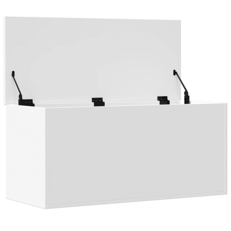 Skrzynia, biała, 100x42x46 cm, materiał drewnopochodny