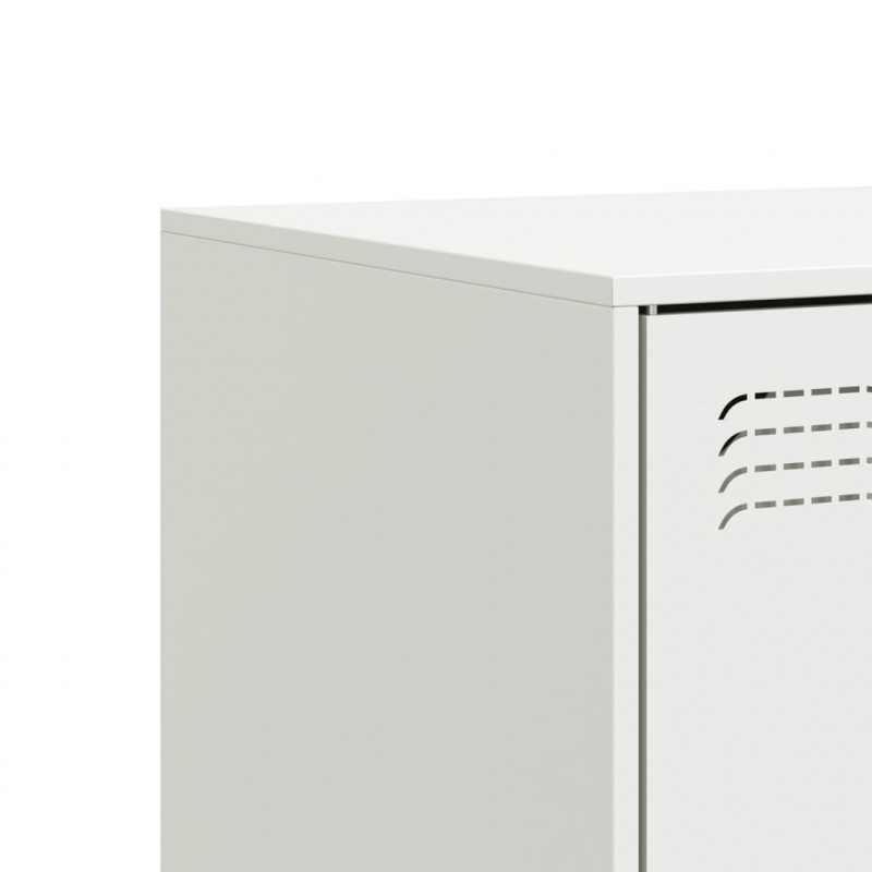 Szafka pod telewizor, biała, 99x39x44 cm, stalowa