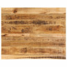 Blat stołu, 110x80x3,8 cm, naturalna krawędź, drewno mango