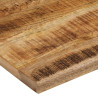 Blat stołu, 110x80x3,8 cm, naturalna krawędź, drewno mango