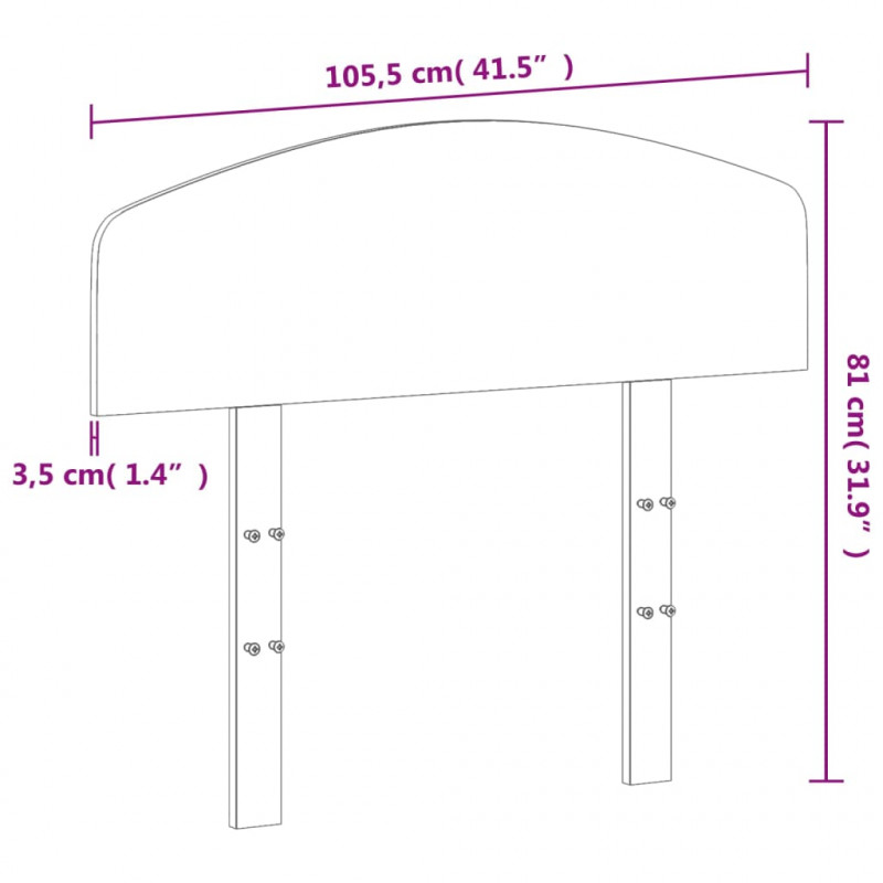 Wezgłowie do łóżka, woskowy brąz, 100 cm, lite drewno sosnowe
