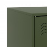 Szafki pod telewizor, 2 szt., oliwkowe, 67x39x44 cm, stalowe
