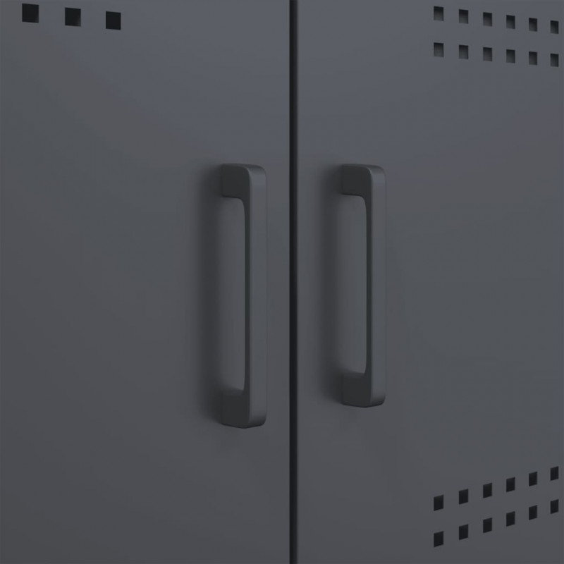 Szafka, antracytowa, 68x39x113 cm, stal