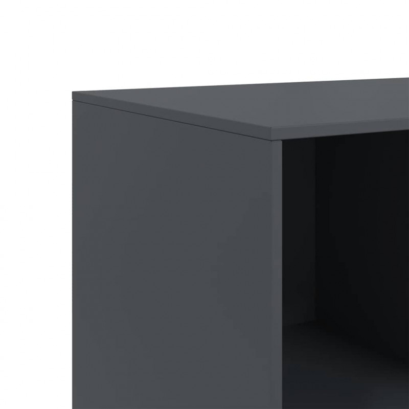 Szafka boczna, antracytowa, 99x39x73 cm, stal