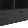 Szafka pod telewizor, czarna, 100,5x39x50,5 cm, stalowa