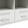 Szafka pod telewizor, biała, 100,5x39x50,5 cm, stalowa