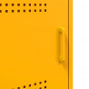 Szafka pod telewizor, musztardowa, 100,5x39x50,5 cm, stalowa