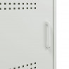 Szafka pod telewizor, biała, 100,5x39x50,5 cm, stalowa