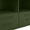 Szafka pod telewizor, oliwkowa, 68x39x50,5 cm, stalowa