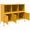 Szafka, musztardowa, 100,5x39x79 cm, stal