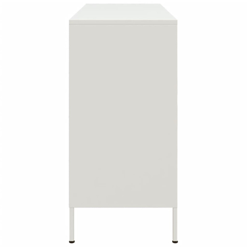 Szafka, biała, 100,5x39x79 cm, stal