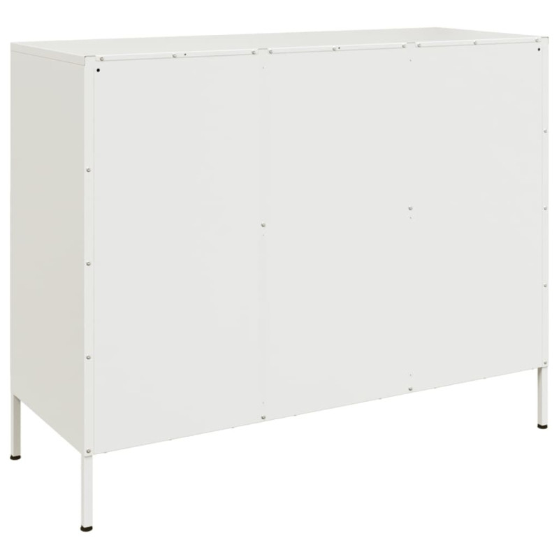 Szafka, biała, 100,5x39x79 cm, stal