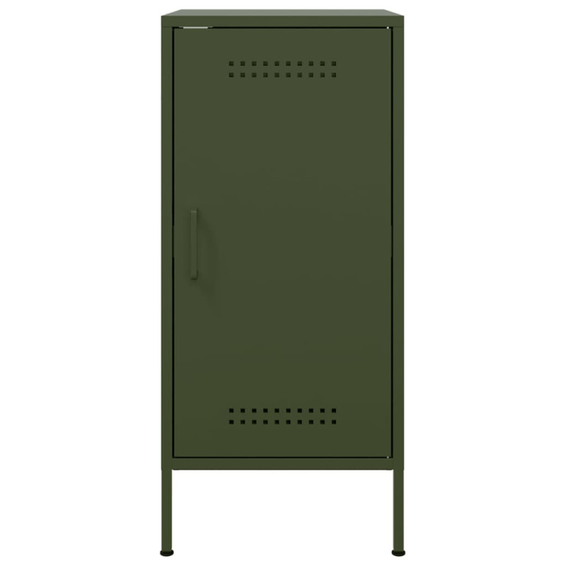 Szafka, oliwkowa, 36x39x79 cm, stal