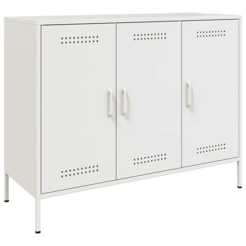 Szafka, biała, 100,5x39x79 cm, stal