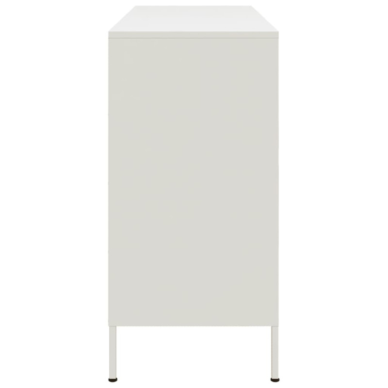 Szafka, biała, 100,5x39x79 cm, stal