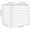 Donica ogrodowa, 50x50x45,5 cm, lite drewno daglezjowe