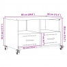 Szafka RTV, czarna, 68x39x43,5 cm, stal