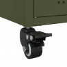 Szafka RTV, oliwkowa, 68x39x43,5 cm, stal