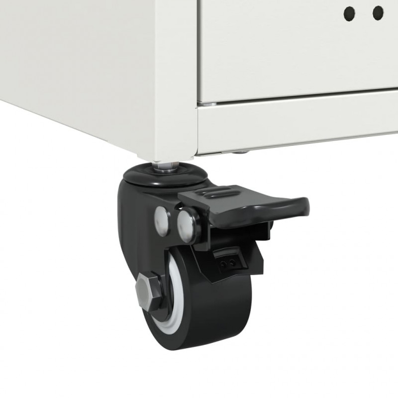 Szafka RTV, biała, 68x39x43,5 cm, stal