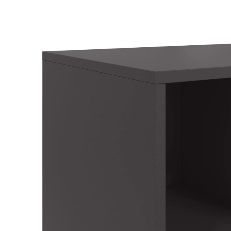 Szafka, czarna, 100,5x39x72 cm, stal
