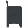 Krzesło Ogrodowe 2 pcs Antracyt 53 x 49 x 85 cm polipropylen