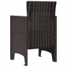 Krzesło Ogrodowe 2 pcs Brązowy 53 x 49 x 85 cm polipropylen
