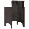 Krzesło Ogrodowe 2 pcs Brązowy 53 x 49 x 85 cm polipropylen