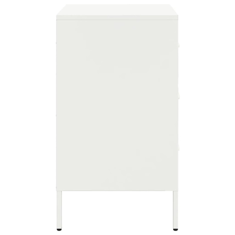 Szafka nocna, biała, 36x39x68 cm, stal