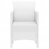 Krzesło Ogrodowe 2 pcs Biały 53 x 49 x 85 cm polipropylen