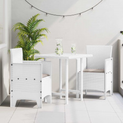 Krzesło Ogrodowe 2 pcs Biały 53 x 49 x 85 cm polipropylen