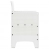 Krzesło Ogrodowe 2 pcs Biały 53 x 49 x 85 cm polipropylen