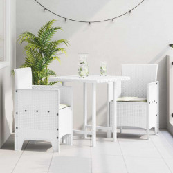 Krzesło Ogrodowe 2 pcs Biały 53 x 49 x 85 cm polipropylen