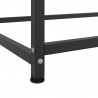 Szafka, czarna, 100,5x39x107 cm, stal