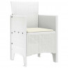 Krzesło Ogrodowe 2 pcs Biały 53 x 49 x 85 cm polipropylen